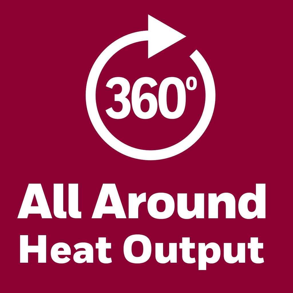 360 Surround Space Heater, Black, HHF360V