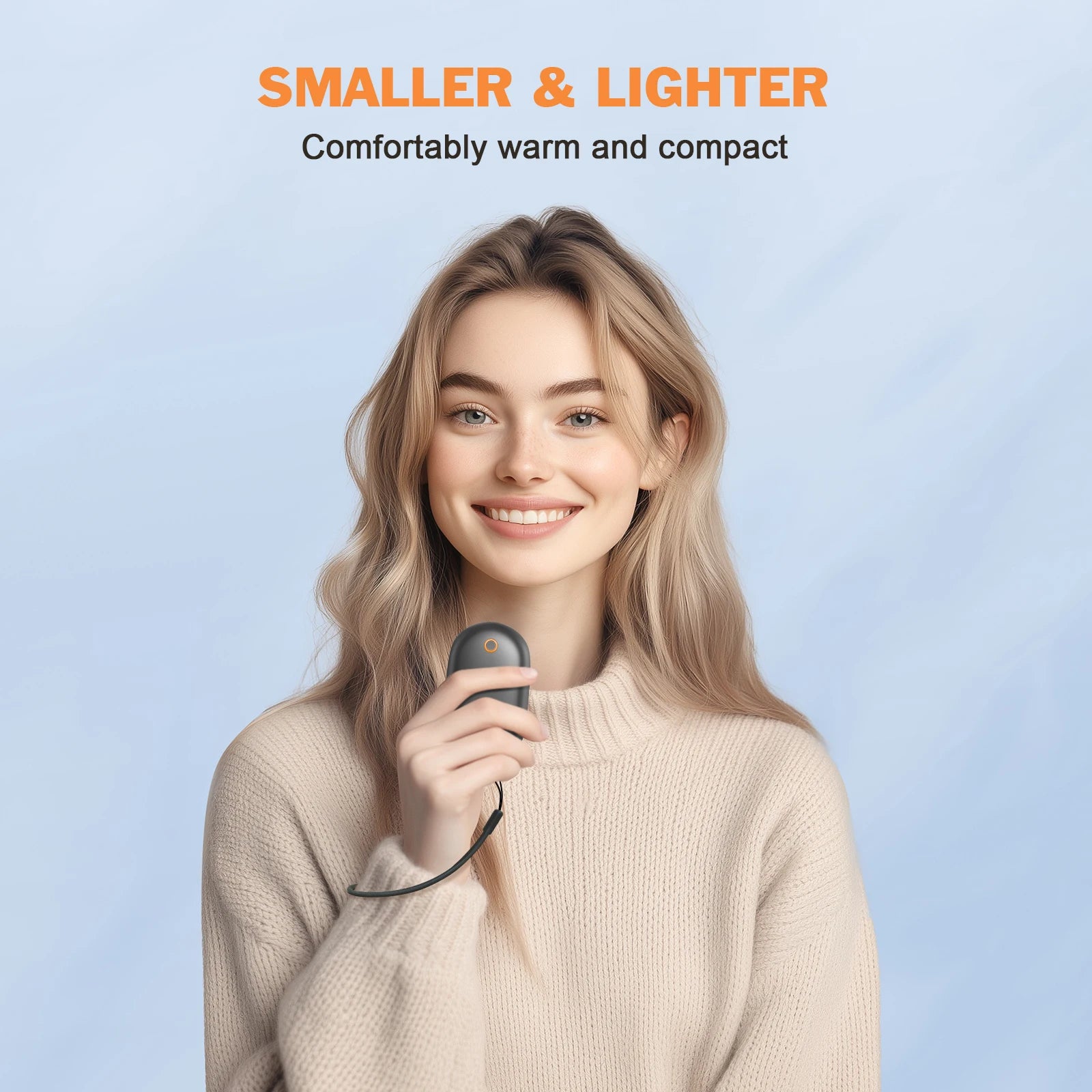 Hand Warmers Magnetic 2 Pack Rechargeable Full Warmer Body Instant Heating, 8 Hrs Long Warmer, 5,000 mAh Pocket Size Electric Wa